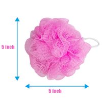 Éponge de bain en maille fine de 20 g, couleurs assorties, en vrac, éponge de bain en gros, boule de bain