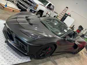 Capó de Fibra de Carbono de Ajuste Perfecto para <span class=keywords><strong>Chevrolet</strong></span> Corvette <span class=keywords><strong>C8</strong></span>, Estilo ZR1, Cubierta del Motor, Kit de Carrocería - Product Image 6