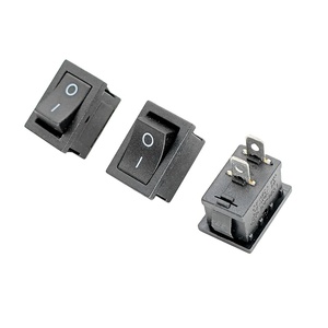 Công tắc nút nguồn hình thuyền màu đen KCD1-101 hai chân hai vị trí 15*21mm Rocker phong cách 220V 6A - Product Image 5