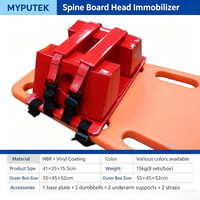 Immobilisateur de tête perforé pour piscine, équipement de premiers secours, planche dorsale, civière, équipement de sport aquatique pour la colonne cervicale