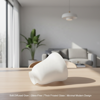 Abat-jour en verre cloche, style traditionnel minimaliste côtier chinois, pour remplacement d'éclairage de salon – Vente chaude usine