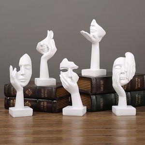 Masque en résine Mystic Arts, figurine artistique, sculpture abstraite, décoration de bureau pour la maison ou le bureau, cadeau - Product Image 3