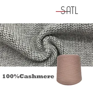 Stock Service Mule Spinning 2/26nm 100% Cashmere Loose Stock Tingido Cone Fios Para Máquina De Tricô