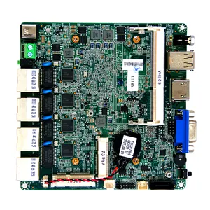 Carte mère Piesia J1900 bon marché 4 Ports Lan i226 DDR3 4ème atome Baytrail X86 pare-feu industriel Quad Core Nano ITX carte mère