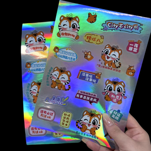 Tùy chỉnh chết cắt long lanh <span class=keywords><strong>Holographic</strong></span> Logo Sticker in ấn nhãn không thấm nước 3D UV chống sáng bóng bạc <span class=keywords><strong>Laser</strong></span> <span class=keywords><strong>Holographic</strong></span> Sticker - Product Image 4