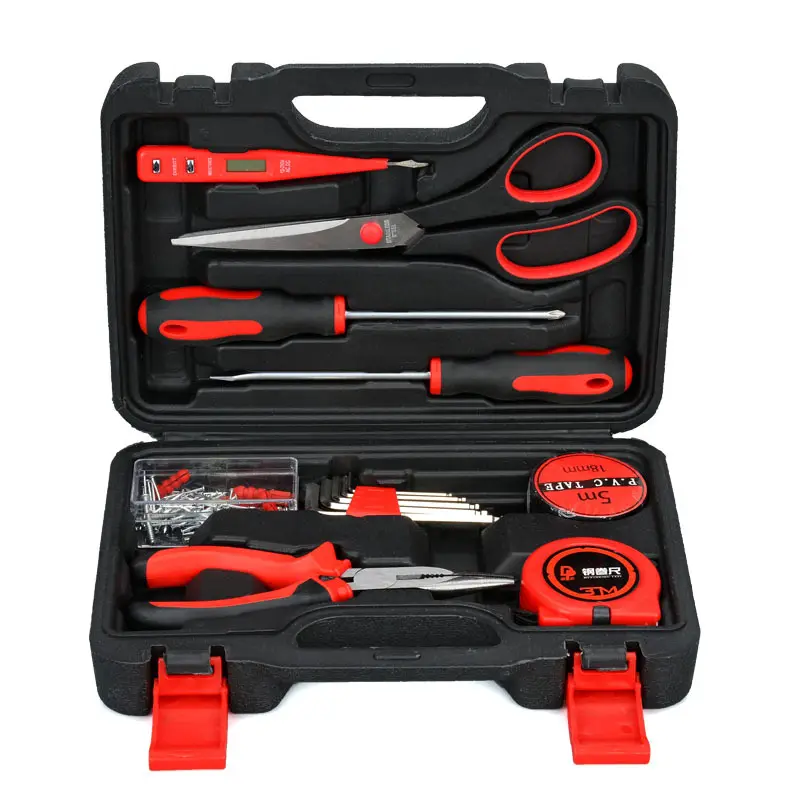 The popular 9PCS plastic blow box tool is the best DIY gift hardware hand tool set with precision tools