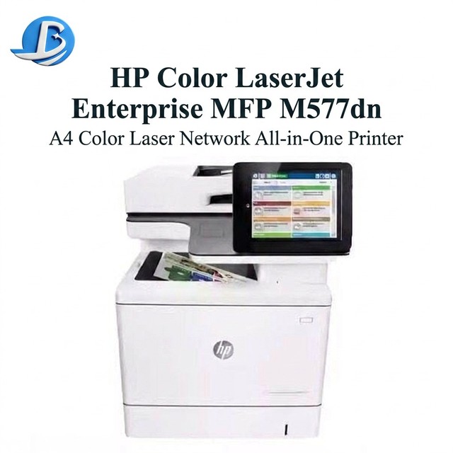 Brand New Hp Color LaserJet Enterprise MFP 577dn Fast Color Laser Printer All-in-One Duplex Network 40ppm Office Business Print
