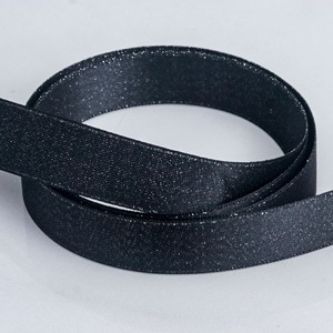 <span class=keywords><strong>Ruban</strong></span> tissé double face or/argent personnalisé scintillant 2,5/3,8 cm pour emballage cadeau de mariage et décoration de Noël - Product Image 2