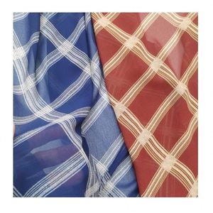 Pañuelo Largo Versátil Vintage de Chifón Estampado a Cuadros, Doble Cara, Transpirable, Ecológico, 100% Poliéster, Material para Cravat - Product Image 5