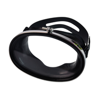 Lunettes de pêcheur de masque de plongée en verre trempé rond à lentille unique haute définition pour la natation de plongée et les lunettes de pêche