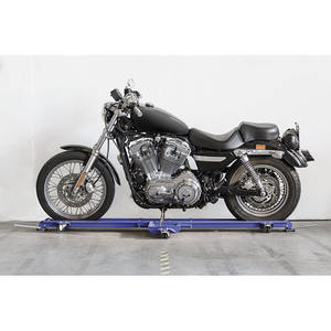 Chariot de transport pour moto Fervi, 120 cm, acier bleu, robuste, pour le rangement des motos dans le garage - Product Image 1