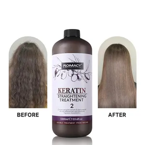 Romacy Brazilian Collagen Sulphate Free Hair Keratin Treatment 1000 Ml Straightening Hair Treatment Wholesale OEM ODM