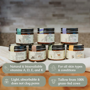 Tất Cả Các Tự Nhiên Hữu Cơ 1.3Oz Kem Cơ Thể Tùy Chỉnh Thảo Mộc Truyền Đánh Thịt Bò mỡ động vật Mật Ong Balm Cho Tất Cả Các Loại Da - Product Image 4