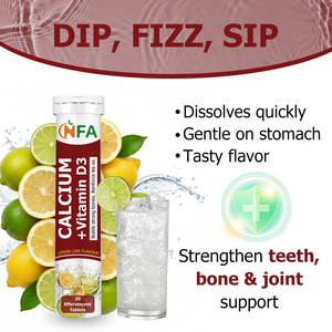 Tabletas Efervescentes Personalizables de Calcio y Vitamina D3 con Suplemento de Vitamina D3 para Fortalecer los Dientes, Huesos y Articulaciones - Product Image 5