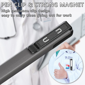 New TYPE-C Rechargeable Aluminum Doctor Nurse Penlight With Pupil Gauge UV Ultraviolet <b>LED</b> Medical Pen <b>Light</b> for Dentist WD-W08 - Product Image 4