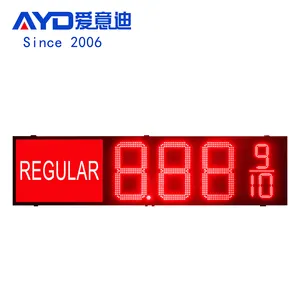 GuangDong Lieferant Tankstelle 8 Zoll 10 Zoll 12 Zoll 16 Zoll Schwarzlicht LED Regular Cash Credit Price Sign Display