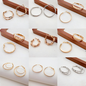 XUPING Large <strong>Small</strong> Irregular Wavy Geometric Hoop <strong>Earrings</strong> <strong>Women</strong> Daily Wear Ornaments Jewelry Wholesale <strong>Earrings</strong> - Product Image 4