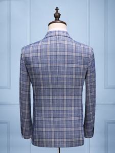 Haute qualité en Stock mode bande Offre Spéciale 3 pièces <span class=keywords><strong>bleu</strong></span> <span class=keywords><strong>marine</strong></span> costumes <span class=keywords><strong>de</strong></span> <span class=keywords><strong>mariage</strong></span> pour hommes 2022 - Product Image 2