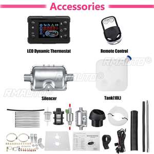 Chauffage de voiture diesel 5KW pour camions, camping-cars, bateaux, bus, avec écran LCD, interrupteur à clé et télécommande, idéal pour l'hiver - Product Image 4