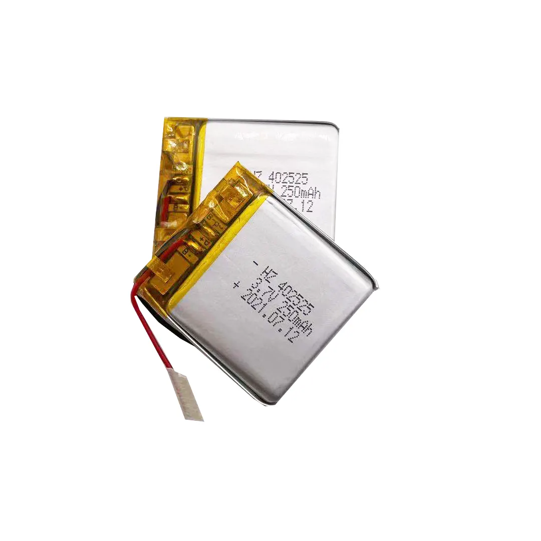 Factory price KC 402525 lipo battery 3.7V 402525 250mAh rechargeable li-ion battery