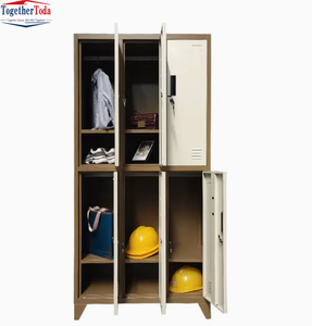 Armario Metálico de 6 Puertas para Organización, Guardarropa, Almacenamiento, Armario de Acero con Cerradura para Gimnasio, Personal, Escuela, Oficina - Product Image 3