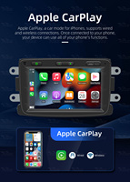 Lecteur multimédia vidéo Android pour voiture BQCC 7 pouces, écran de voiture, Carplay pour Dacia Logan Dokker Duster Sandero Lodgy Renault Captur