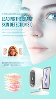 Analyseur portable 2-en-1 IA pour la peau et le cuir chevelu, détecteur de follicules, scanner facial amélioré pour les rides et la pigmentation