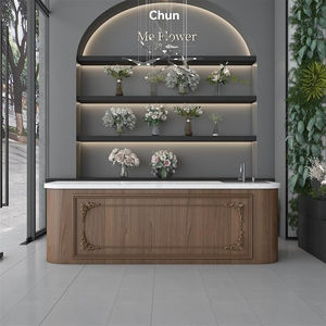 Comptoir <span class=keywords><strong>de</strong></span> caissier en bois durable pour café et hôtel Boutique <span class=keywords><strong>de</strong></span> robes <span class=keywords><strong>de</strong></span> mariée Salon <span class=keywords><strong>de</strong></span> beauté Comptoir <span class=keywords><strong>de</strong></span> bar à eau - Product Image 3