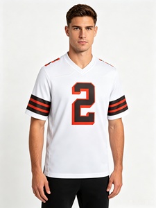 Cleveland Browns voor heren # 2 Shedeur Sanders Gestikte Voetbaltrui Premium Borduurwerk Op Maat Groothandel Bulk Sportuniform - Product Image 6