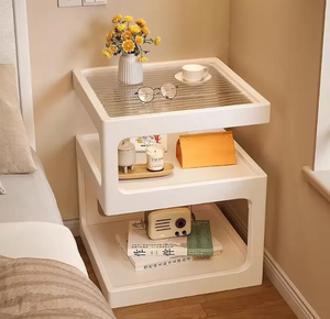 Wholesale Luxury Nightstand Modern Bedside <strong>Table</strong> Bedroom Furniture High Quality Durable <strong>Side</strong> <strong>Table</strong> <strong>Storage</strong> for Home Use - Product Image 1