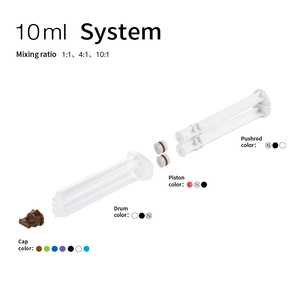 Alat Perawatan Gigi Kosong Dual Syringe Untuk Penggunaan Profesional Rasio Pencampuran 1:1 2:1 4:1 10:1 2.5ml 5ml 10ml - Product Image 4