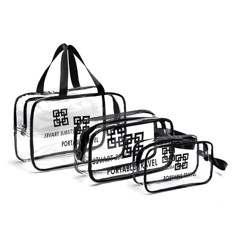 Женский прозрачный органайзер для макияжа, сумки-тоуты, дорожные сумки для туалетных принадлежностей, прозрачная косметичка из ПВХ