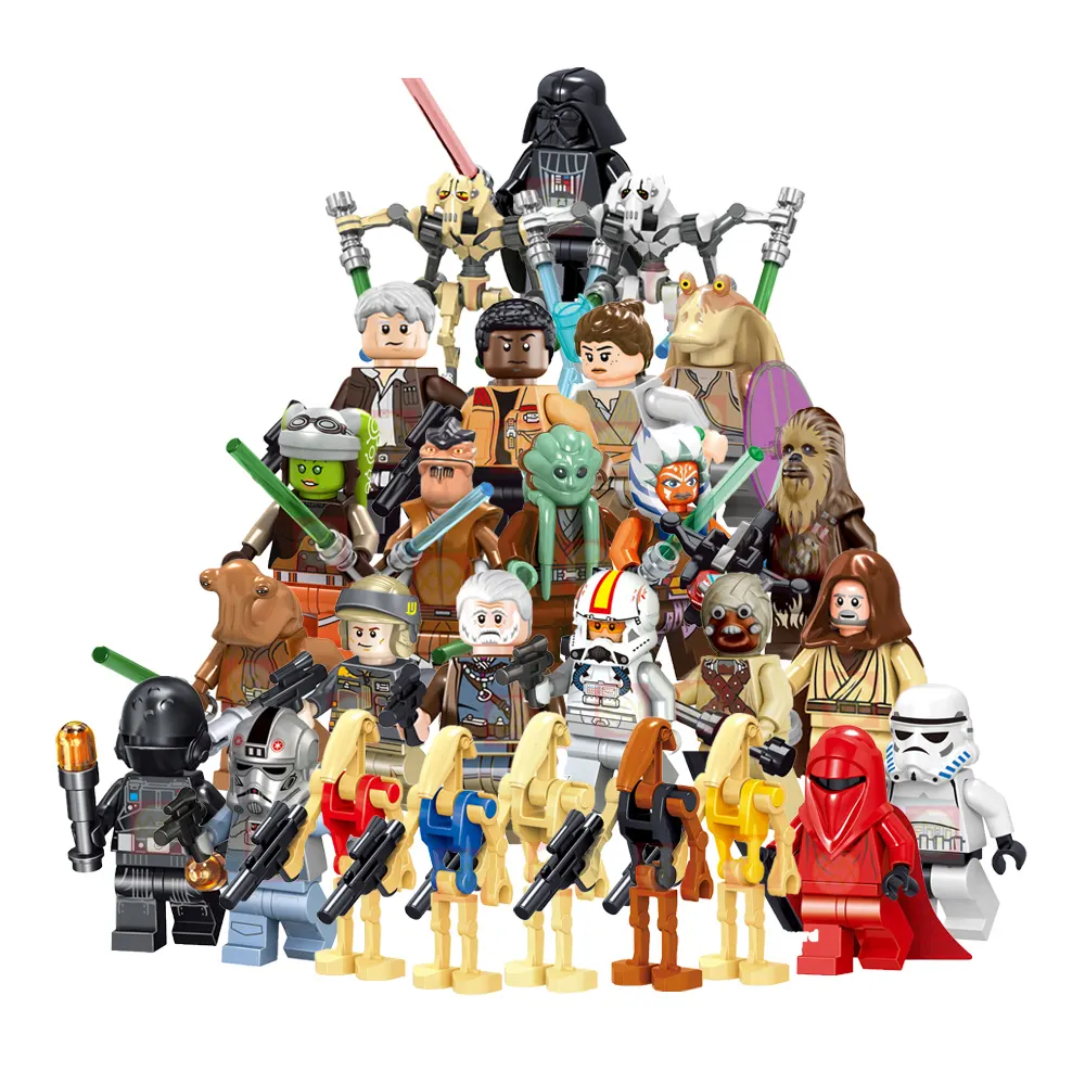 Star Rey Finn Darth Vader Luke Skywalker Rebels Stormtrooper Wars General Griffith Mini Action figures Building Blocks Toys Kid