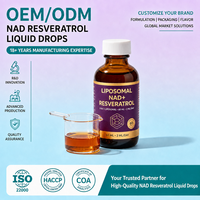 NAD Resveratrol Gouttes Liquides Cellulaires OEM ODM Marque Privée Vente en Gros Formule Personnalisée Formule Avancée pour Compléments Alimentaires