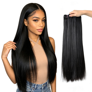 Lots de Cheveux Humains Lisses Naturels 10-26 Pouces 100% Cheveux Humains Peuvent Être Redessinés Ondulation Personnalisée Disponible Lots de Cheveux Vierges - Product Image 1