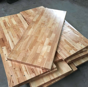 ท็อปโต๊ะอาหารไม้ยางรูปทรงสี่เหลี่ยมผืนผ้า - Product Image 1