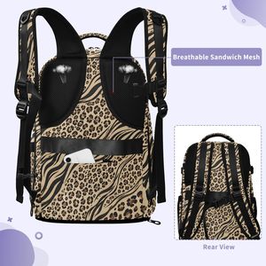 Mochila Deportiva Casual Unisex con Estampado Animal, Mochila de Viaje Impermeable para Portátil, Anti-robo, de Poliéster, con Estampado Personalizado - Product Image 6