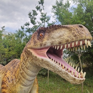 Modelo de Velociraptor Animatrónico de Tamaño Real, Estatua de Dinosaurio de Simulación Realista, Raptor Mecánico para Parque de Dinosaurios - Product Image 4