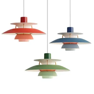 Modern design Pendant Light Colorful Umbrella shape Led Suspend lamp for Living room Parlor Foyer Lustres Lampadario Luminaire