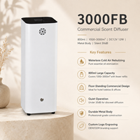 Diffuseur de parfum électrique de luxe Koeazy pour hôtel et maison, rechargeable, sans eau, à air froid, nébulisation, 800 ml