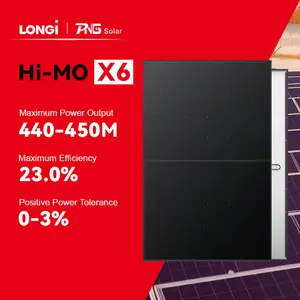 Longi Green Energy All Black Solar Panel LR5-54HTB 440W 445W 450W Hi MO 6 Wissenschaftler Solar panel PV-Modul