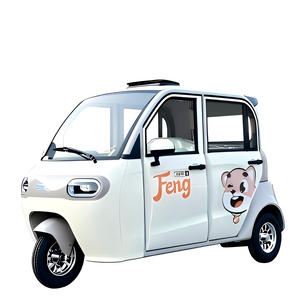 <span class=keywords><strong>Triciclo</strong></span> Eléctrico Pequeño Totalmente Cerrado, Vehículo Familiar de Baja Velocidad para Desplazamientos, Vehículo para Mujeres y Personas Mayores - Product Image 2