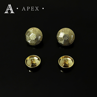 APEX Bouton Usine OEM ODM Logo Marque Personnalisé Or Argent Vêtements Bouton en Alliage de Zinc Métal Boutons à tige personnalisée pour Femmes Manteau