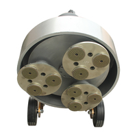 Ponceuse à béton planétaire Merrock 220V/380V à 9 têtes, moteur 7,5 CV, boîte de vitesses, machine à polir les sols, terrazzo, marbre, granit, manuelle