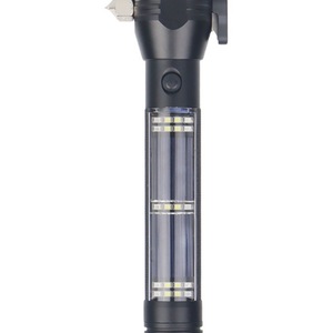 Herramienta de Escape para Auto, Linterna Multifuncional, Rompeventanas, Luz de Emergencia para Incendios, Plástico Negro, Uso de Emergencia - Product Image 1