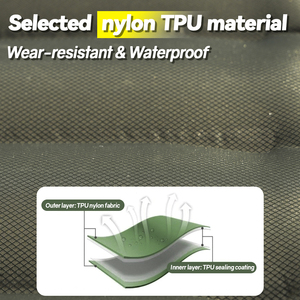 Cama de Camping Plegable de Nailon, Cómoda para Exteriores, Colchón Inflable de TPU para Viajes, Saco de Dormir Portátil, Colchoneta de Camping, Cama de Aire - Product Image 3