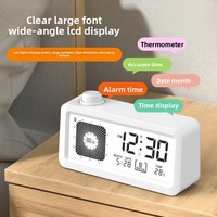 Horloge de gestion du temps pour étudiants avec affichage visuel de la température et de la date, alarme, écran LCD, en ABS – Fourniture directe usine