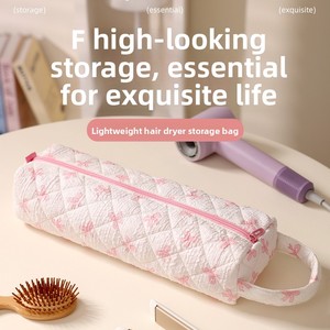 Sac de rangement multifonctionnel pour outils capillaires floraux, grande capacité, portable, léger, sac cosmétique pour sèche-<span class=keywords><strong>cheveux</strong></span> - Product Image 3