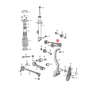 Bras de suspension pour Chrysler 300 Dodge Charger, système de suspension MacPherson inférieur 68045131AB 68045130AB - Product Image 4