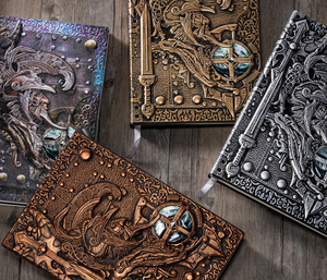 สมุดบันทึกลายมังกรเคลื่อนไหว 3 มิติ งานฝีมือเรซิ่นสุดหรู ขายดี สำหรับผู้ชาย ผู้หญิง และคู่รัก พร้อมสลักลาย  สมุดโน้ตโปรโมชั่น - Product Image 6